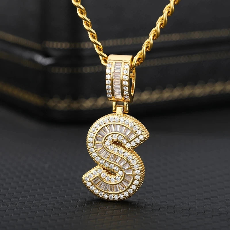 Cubic Zirconia Initial Pendant