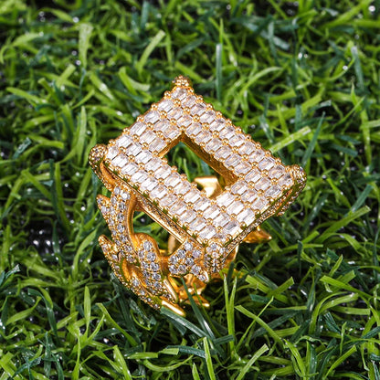 Iced Out Baguette Ring