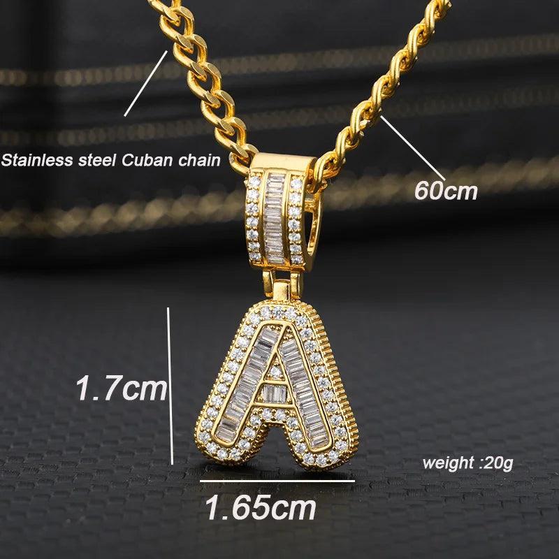 Cubic Zirconia Initial Pendant