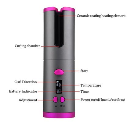 Cordless Automatic Hair Curler