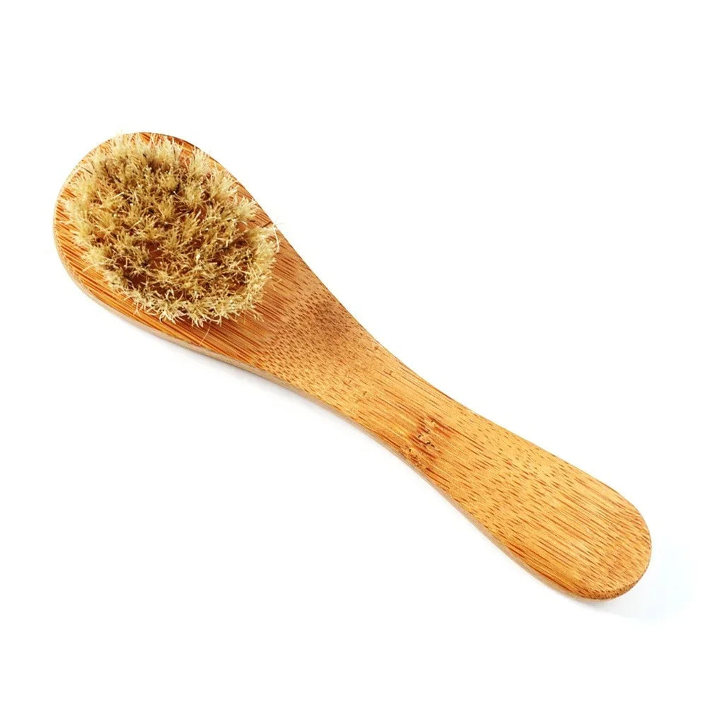 Natural Wooden Exfoliating Face Brush