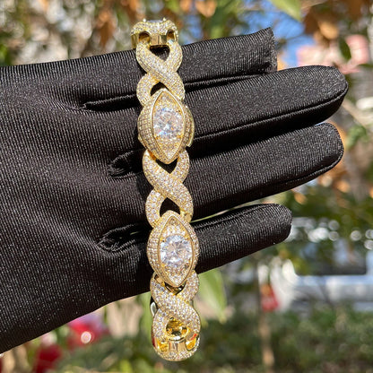 Iced Out Cuban Link Bracelet