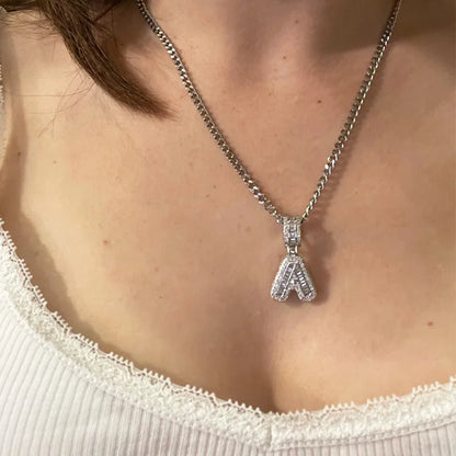 Cubic Zirconia Initial Pendant