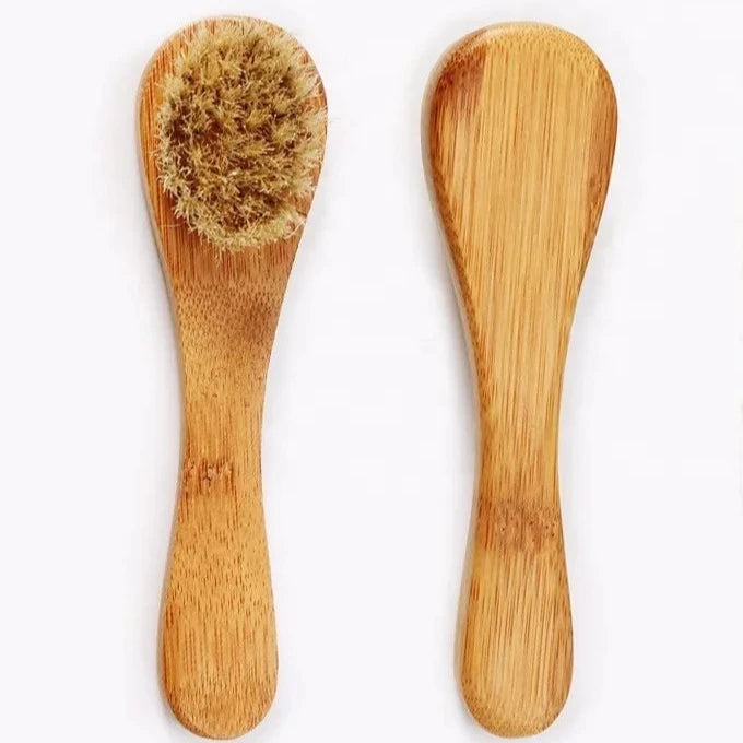 Natural Wooden Exfoliating Face Brush