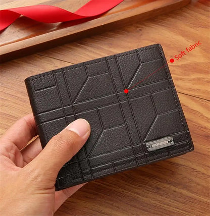 Men’s Plaid Leather Wallet