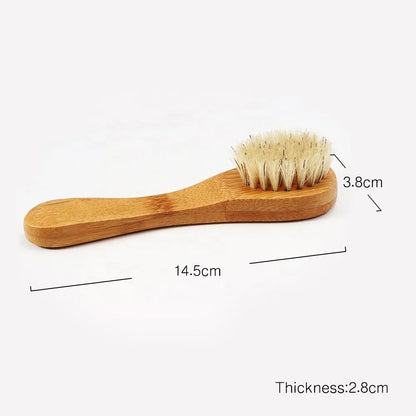 Natural Wooden Exfoliating Face Brush